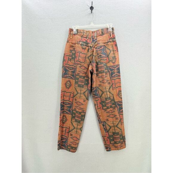 Vintage Time Capsule Womens Multicolor Southwestern Aztec Print Denim Jeans Size - Picture 2 of 11